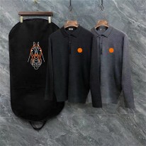 에르메스 2컬러 남자 니트