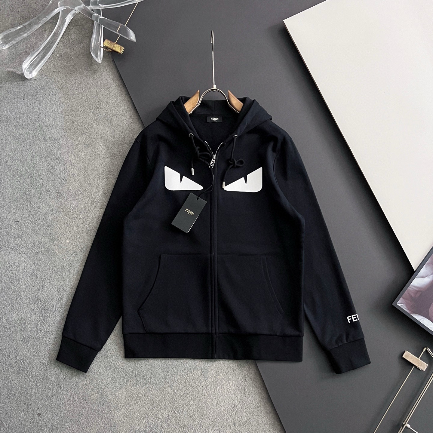 펜디 2컬러 남자 맨투맨 후드티