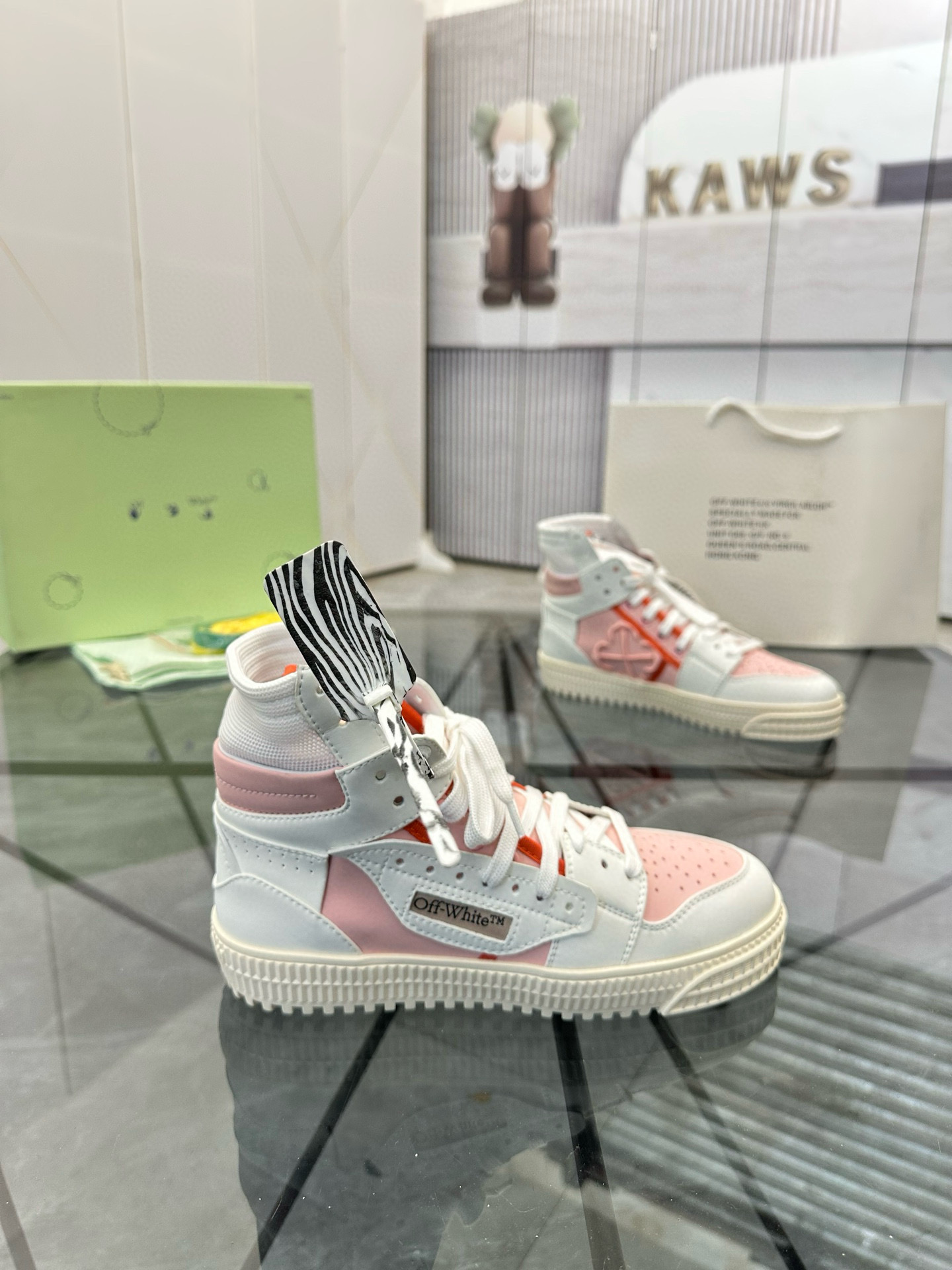 오프화이트 남녀공용 스니커즈 신발 운동화